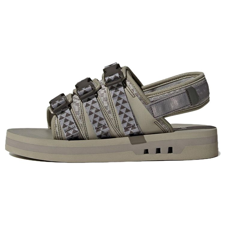 Adidas Originals Adistrp Non-Slip Durable Sports Sandals Unisex Sandals Green Gray IG1575