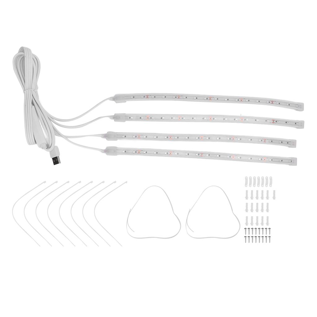 LED Grow Light Strips 4 Brightness Levels Indoor Plants Grow Lights Cabinet Grow Lamp with 72 Light Chips for Flower