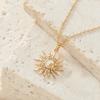 Yousheng Gold Plated Sun Necklace for Women, Sun Moon Pendant Necklace, Jewelry Gifts for Teens Girls, Friends