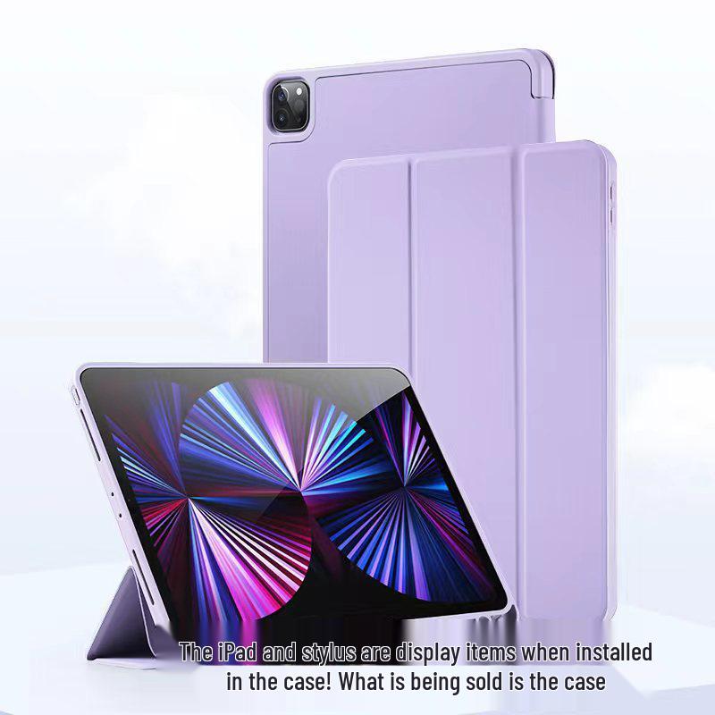iPad 10.2/Pro 3/4/Air 5/Mini 5/6 Case with Pen Slot, Soft Leather Shell