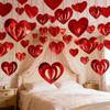 DIY Sequins Hanging Foil Curtains Flash Curtains Indoor Home Decoration Sequin Bead Strings Glitter Love Heart Bead Hollow