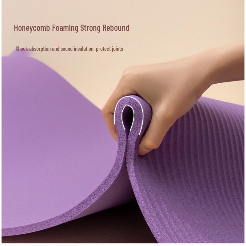 Thick Non-slip Yoga Mat for Home - Silent, Shock-absorbing, Soundproof, Ideal for Men & Women
