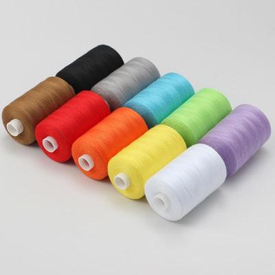 402 Polyester-Nähgarn, Schachtel mit 10 Stück, bunt, große Rolle, Handnähgarn, Maschinennähgarn