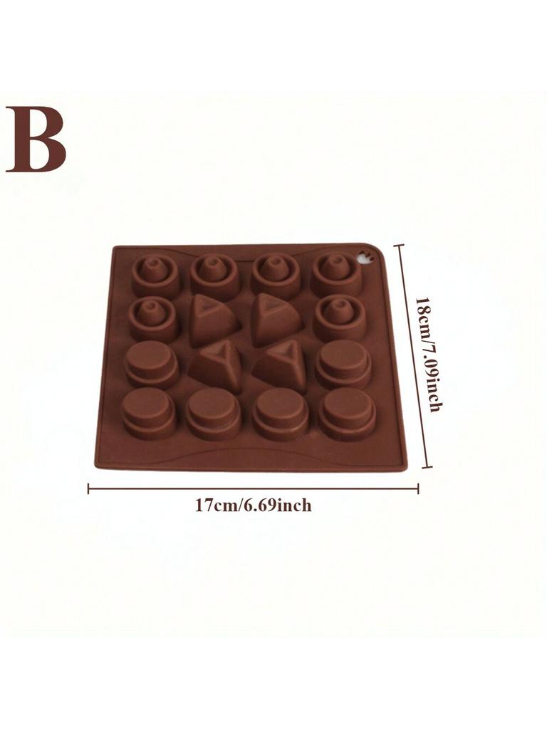 Silicone Chocolate Mold Set Non Stick Geometric Shape Candy Molds for Baking DIY Craft Ice Cake Decorations and Soap Making