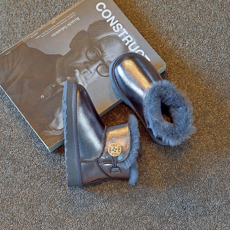 Детские зимние ботинки новые зимние для девочек с мехом — фото 4