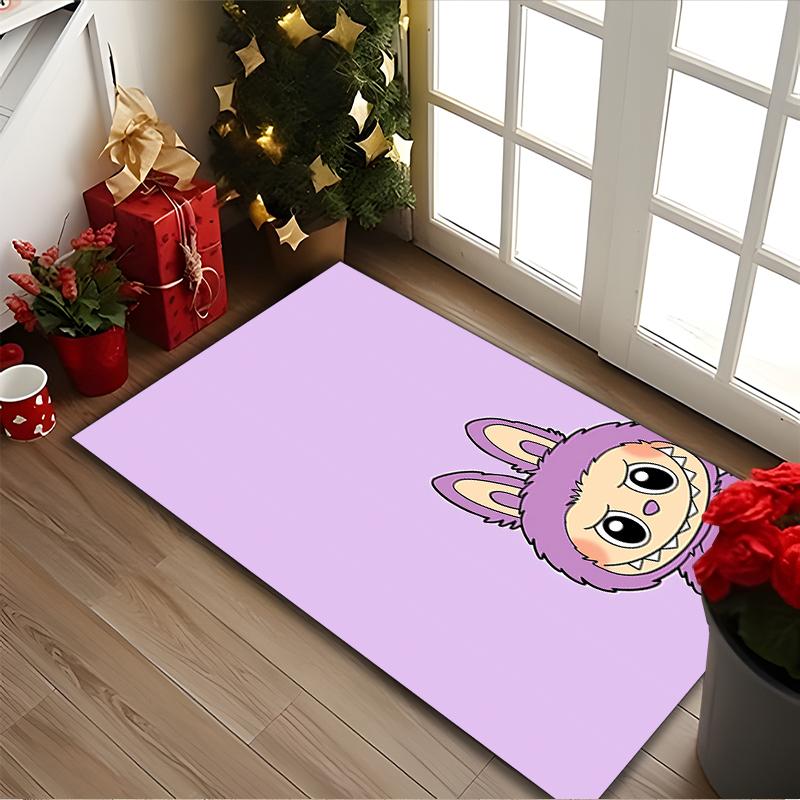 [1pc LABUBU Office Chair Carpet] Digital Printed Area Rug for Home & Game Room Use, Soft Indoor Sofa Chair Mat