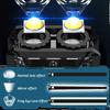 Magnetic Bright Warnings Keychain Light Wear-resistant Emergency Foodlight For Backpacking
