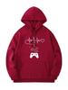 Casual Sports Sweater Fleece Hooded Sports Sweater Women's Large Size Autumn and Winter Models