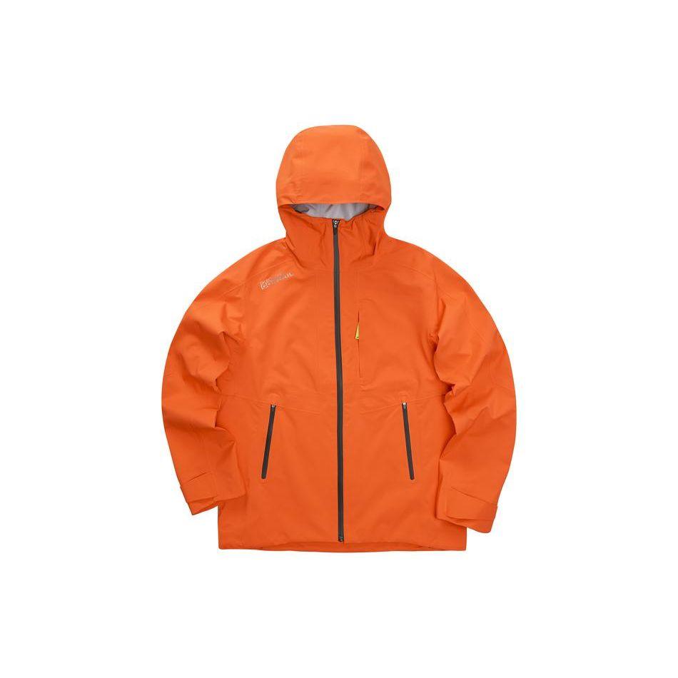 Skechers Stroll Series Solid Color Woven Waterproof Hooded Jacket Men Jacket Bright-Orange L323M127-00N6 S