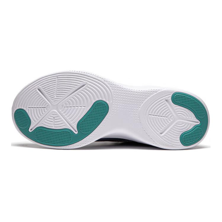 Li Ning Soft And Comfortable Low-Top Casual Shoes Kids Sneakers Gray Blue YKCU116-7