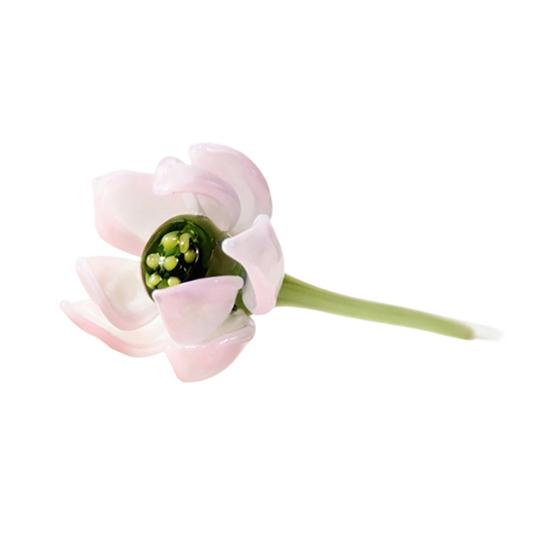 Mini Glas Blumen Dekoration Handgeblasen Kunstkristall Pflanzen Kleine Blumenvase Schmuckstück für Muttertag Geburtstagsgeschenke