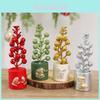 Christmas Fruit Potted Ornament With Classic Style For Indoor Desktop Scene Decoration
