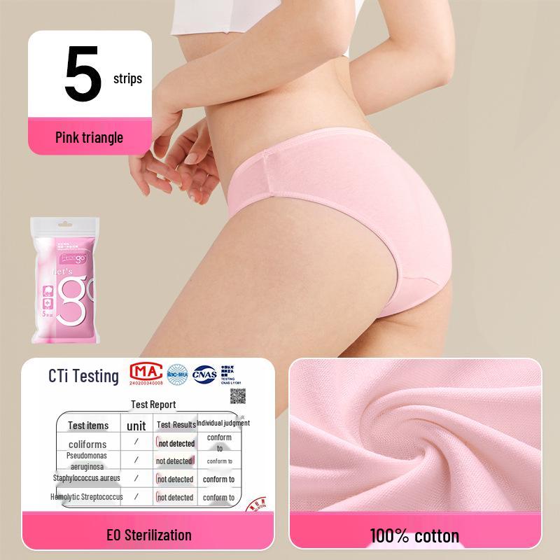 Freego Pure Cotton Disposable Underwear for Women & Men - Travel & Daily Boxer Briefs