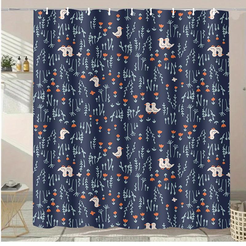 Sunset in Hawaii Washable Dirt-Resistant Shower Curtain Shower Head waterproof Polyester Bath Curtain For Home Decor Accessories