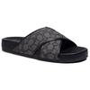 Slide Slippers Men's Gray Black CA158-CQBK