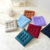 1pcs Solid Color Thickened Soft Plush Student Stool Cushion Circular Meditation Mats Square Living Room Floor Cushions Anti Slip Balcony Pads