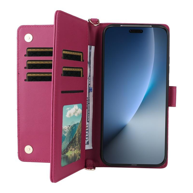 Kožené pouzdro na telefon s držákem na karty pro Huawei Honor Magic 8 Pro