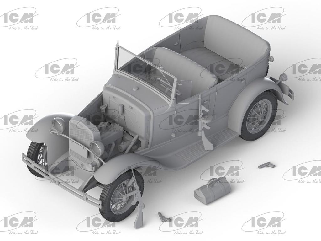 ICM Ford Modelo A Gângster Modelo de Plástico 24052 1/24 (Carro)