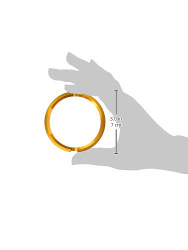 KYO-EI Hub Centric Ring, 67mm/59mm, 2-Pack, with Flange, Aluminum, Gold, U6759