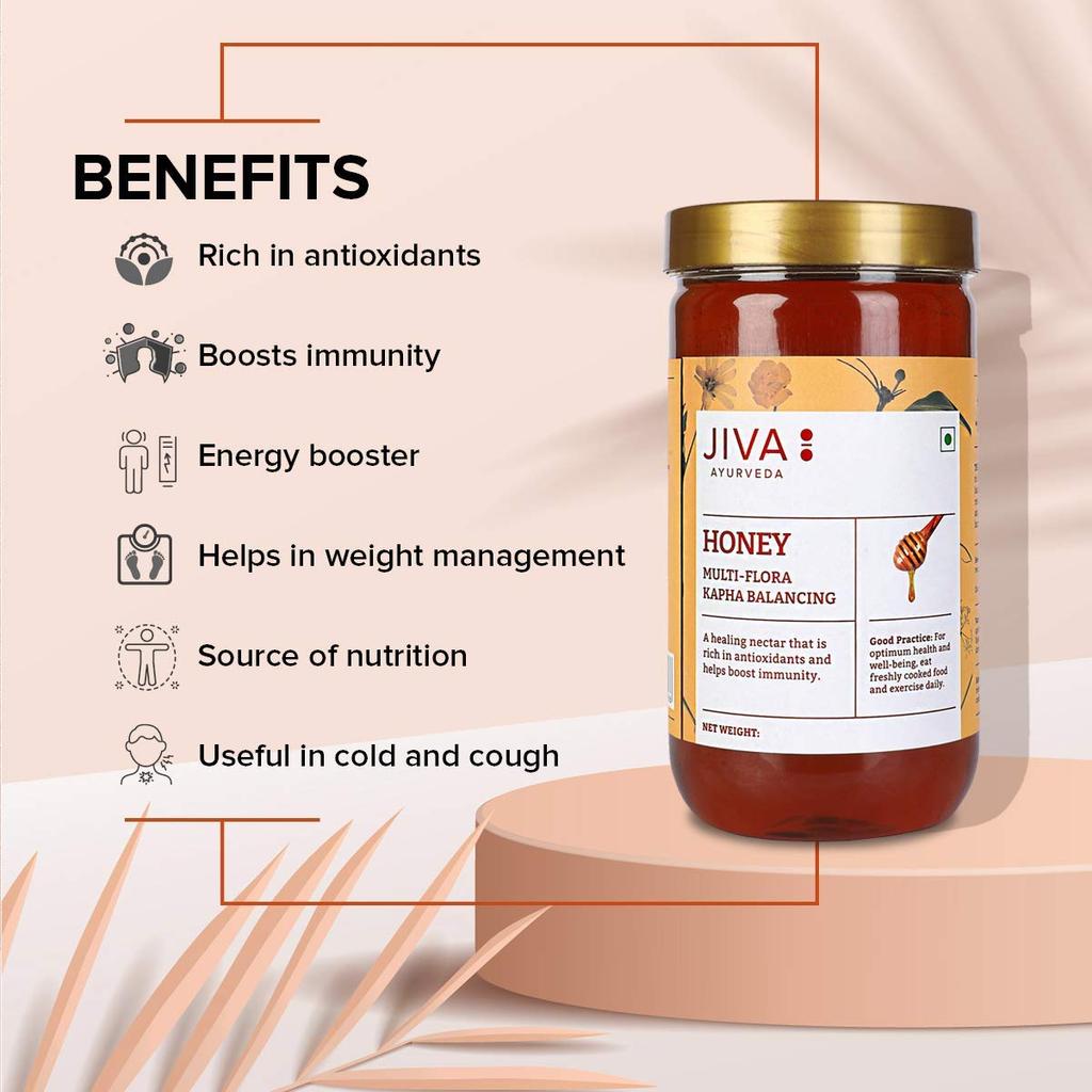 Jiva Multiflora Honey 500 G Pure Natural Sweetener For Daily Wellness Energy Support And Healthy Lifestyle Use Pack Of 1