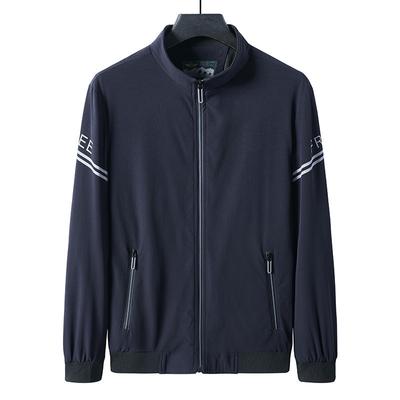 Spring and Autumn Sports Jacket Men's Thin Handsome Jacket Spring and Autumn Large Size Loose Sports Clothes