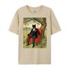 Funny Black Cat Sitting On An Armchair In Nature Oversized T Shirt Men T Shirt Men Tshirts Father's Day