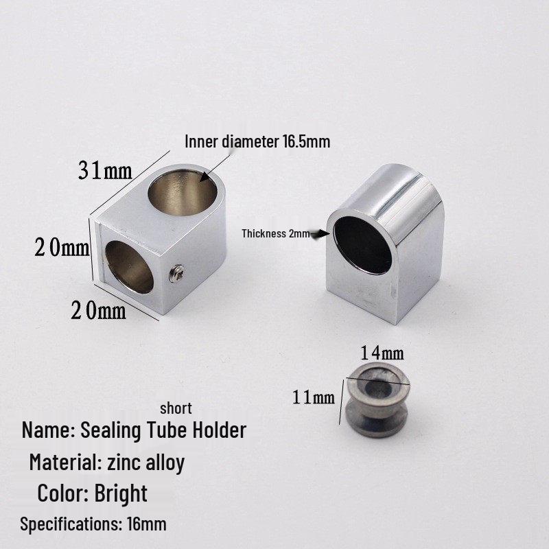 Chrome-Plated Wardrobe Pipe Holder for Clothes and Towel Rods