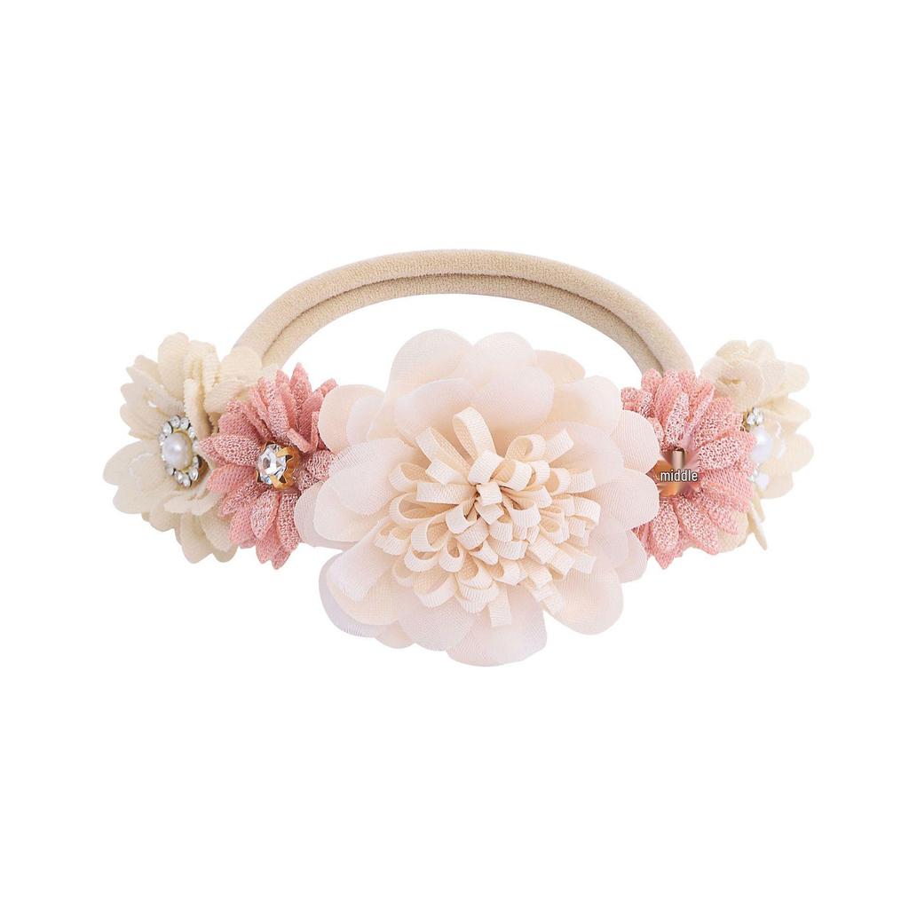 Europäisches & Amerikanisches Mode-Kreatives Nylon-Blumen-Stirnband für Kinder - Hohe Elastizität, Niedliches Baby-Fotografie-Accessoire