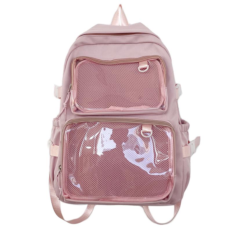 Japanese Style Transparent Ita Bag for Girls Comic Cons Large Capacity Women Backpack Fashion School Bags for College Student JK