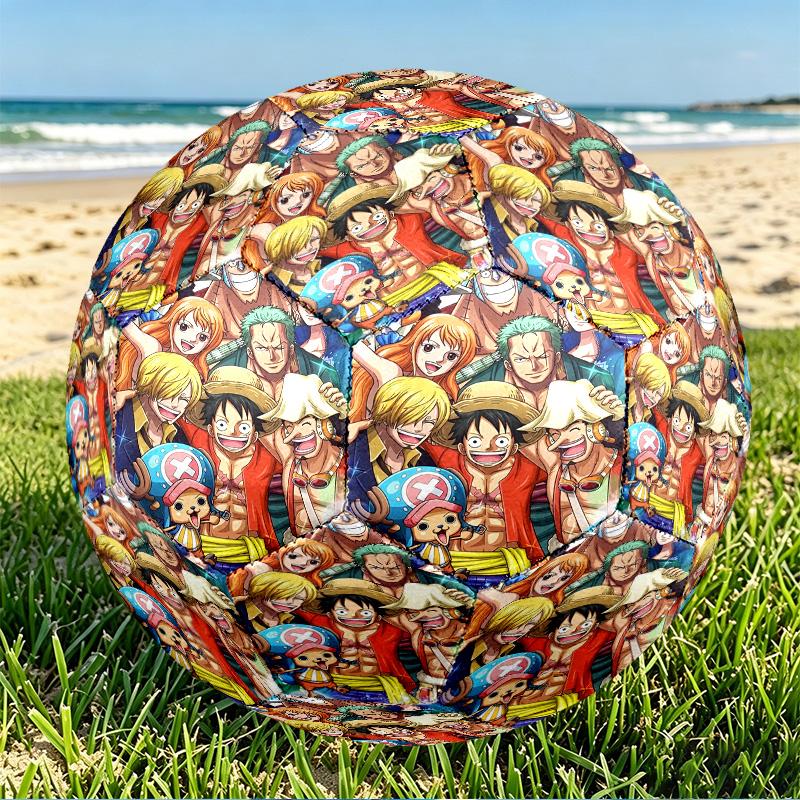 One Piece Print Size 5 Soccer Ball, PU Wear Resistant Football for Match Training and Daily Practice, Birthday Gift for Soccer Fans