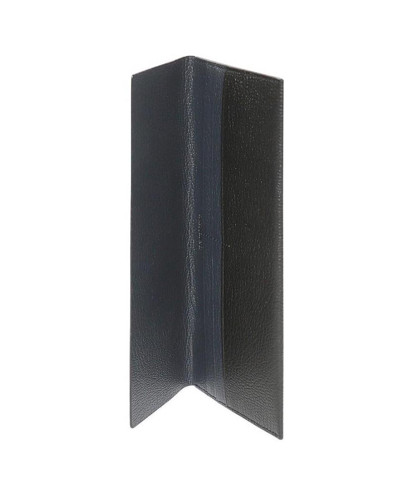 Benovero Goat Embossed Flap Long Wallet Black_Blf1Acp3233K1