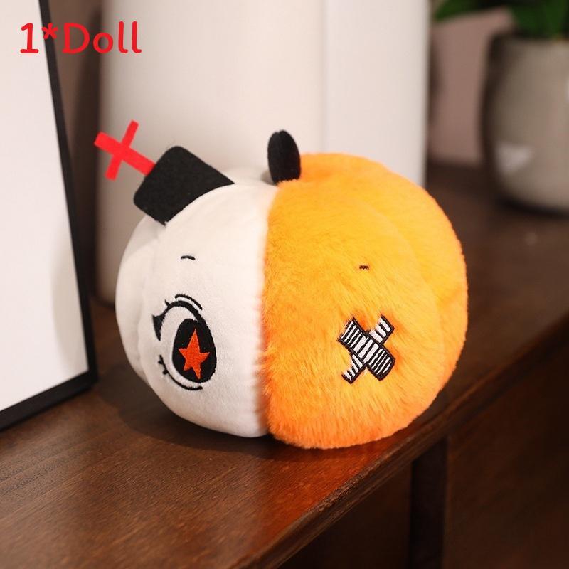 Halloween Ghost Pumpkin Plush Toy With Soft Short Hair For Holiday Decorations And Kids