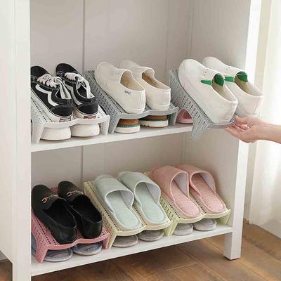 Fante pentru pantofi Suport de spațiu din plastic cu două straturi Organizator pentru pantofi