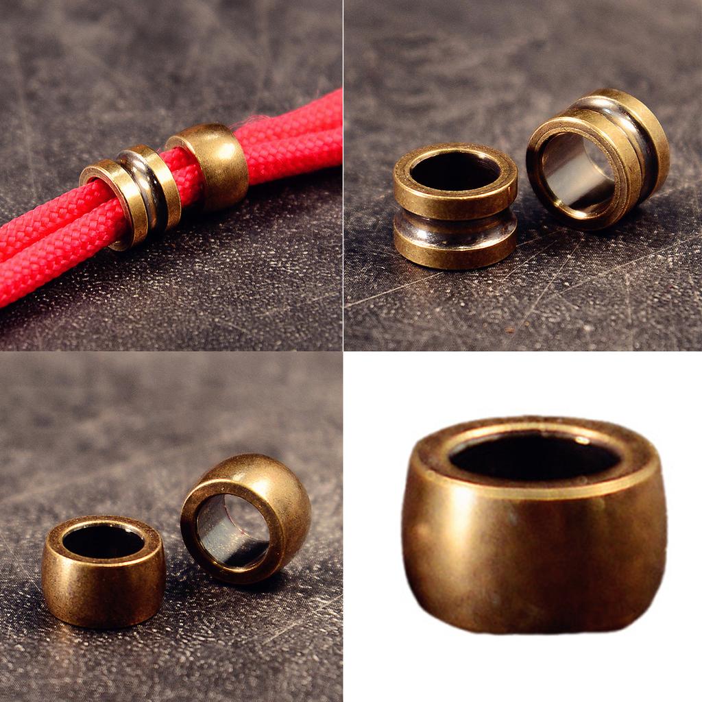 Decorative Copper Cord End Charm For Paracord Bracelets Necklaces Keychains DIY Jewelry Crafting Accessories