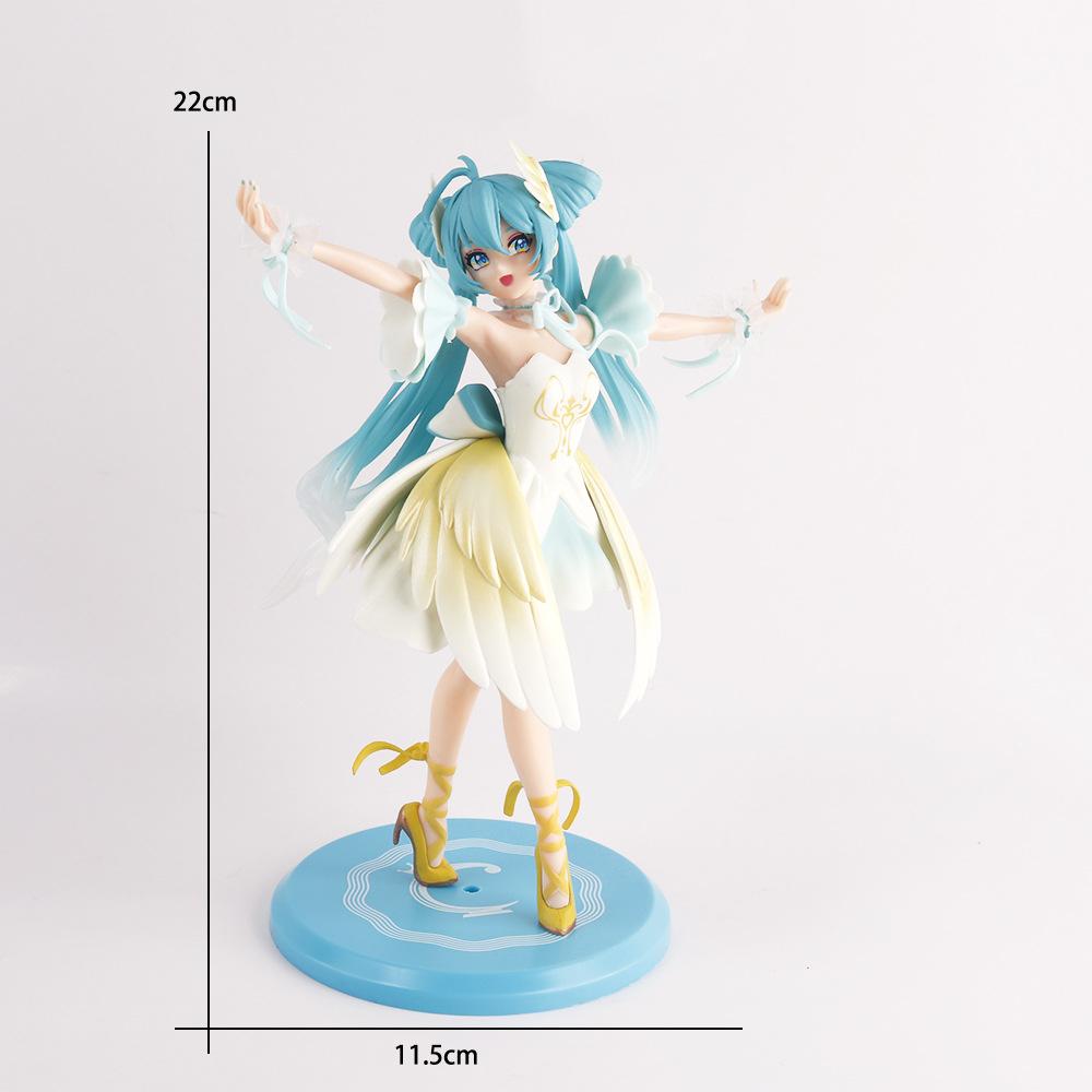 Anime Figure Wedding Dress Action Figures Kawaii Swimsuit Vocaloid PVC Collectible Model Playthings Girl Gift Idea