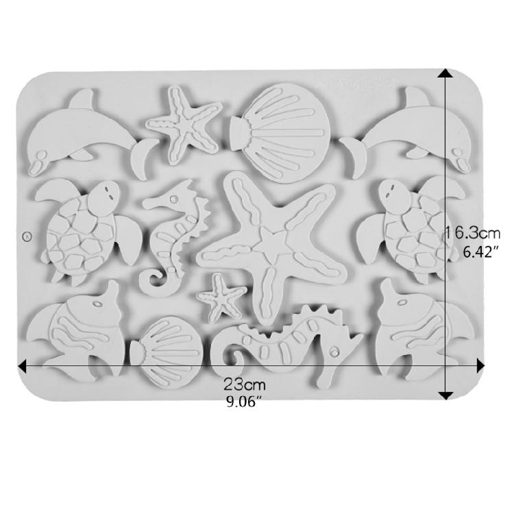 Silicone for Shell Fish Sea for Turtle Shape Biscuit Mould Baking Fondant Chocol