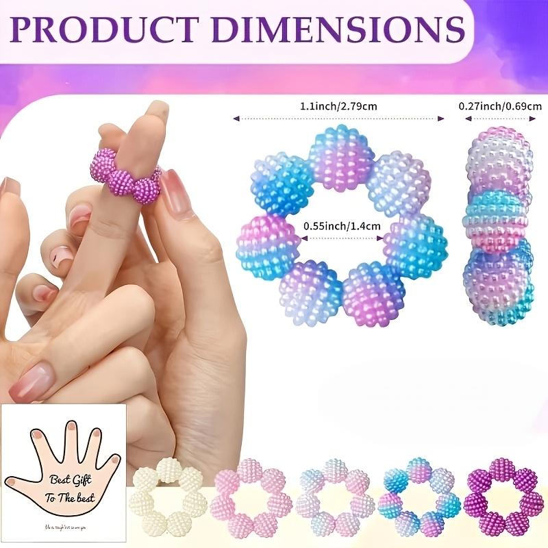 5Pcs Magic Fidget Rings Set – Instant Anxiety Relief Spiky Rings for Adults, Stress Reducer Sensory Toy for Office,Home & Travel