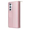 R20 For Samsung Galaxy A54 5G Case 9 Card Slots PU Leather Phone Cover with 2 Straps