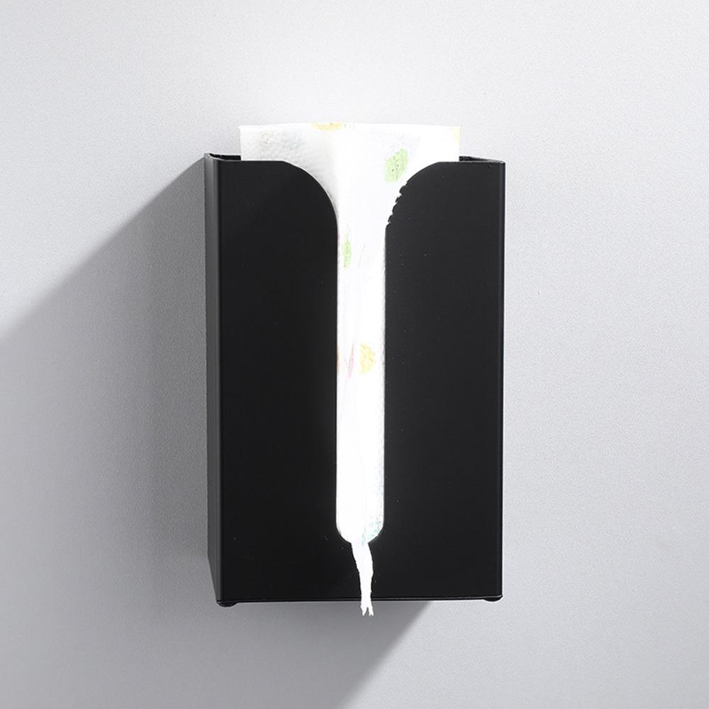 Aluminum Tissue Box Holder Wall Mounted Rustproof Napkin Organizer Multifunctional Sturdy Tissue Box Stand
