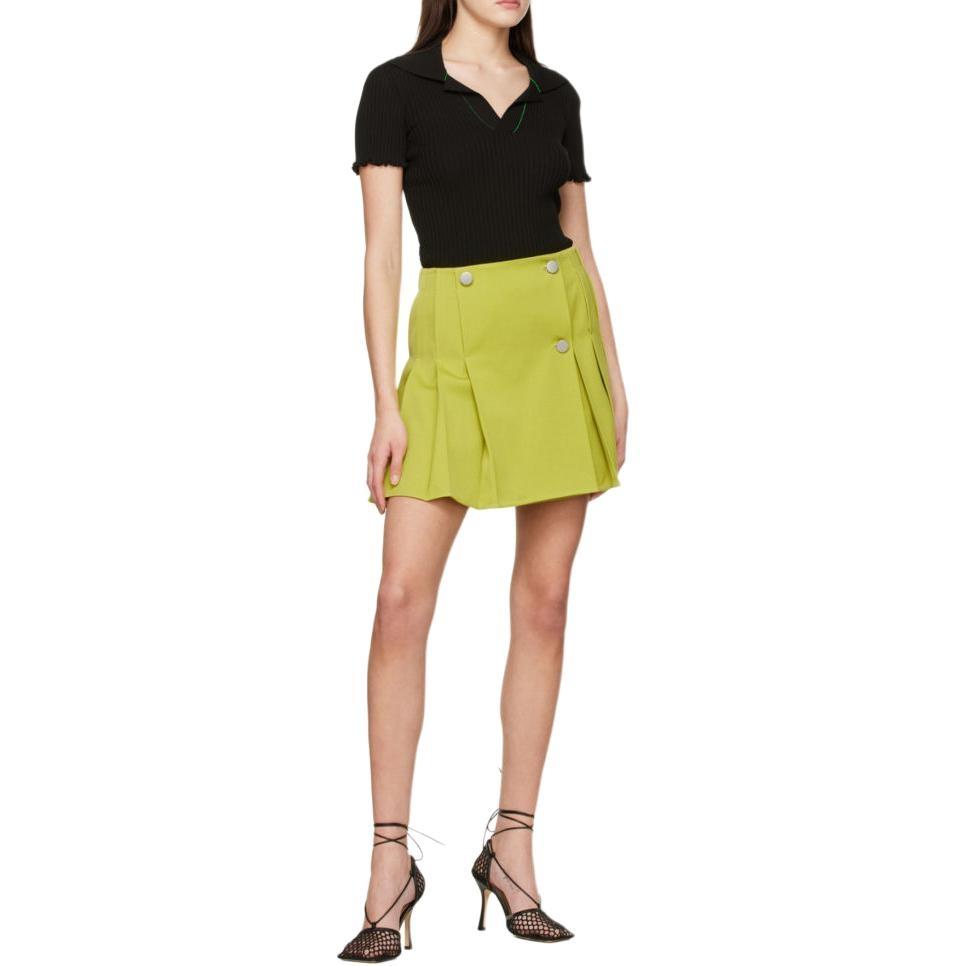 Bottega Veneta High Waist Pleated Mini Skirt Women's 688744V0B207275