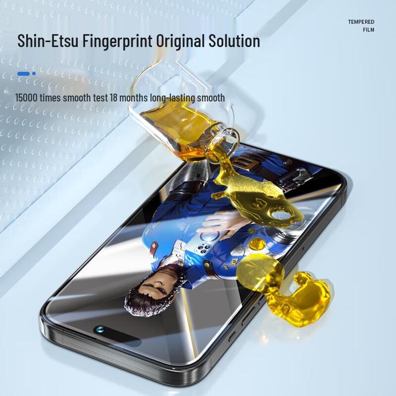 

Mr. Blue Ape iPhone 15 Pro Anti-Blue Light Tempered Glass Screen Protector