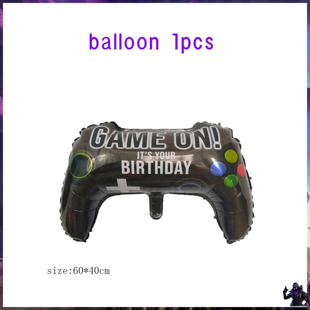 Shooting Game Fortnition Birthday Party Decoration Plate Cup Cartoon Alpaca Llama Foil Globos Baby Shower Kids Party Supplies