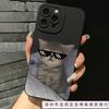 Süße lustige schwarze Katze iPhone78 Apple 11/12/13/14/15/16/17ProMax Internet-Star Handyhülle