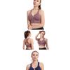Shock-proof Gathering Plus Size Running Yoga Fitness Bra Hollow-out Beauty Back Front Zipper Sports Underwear Women