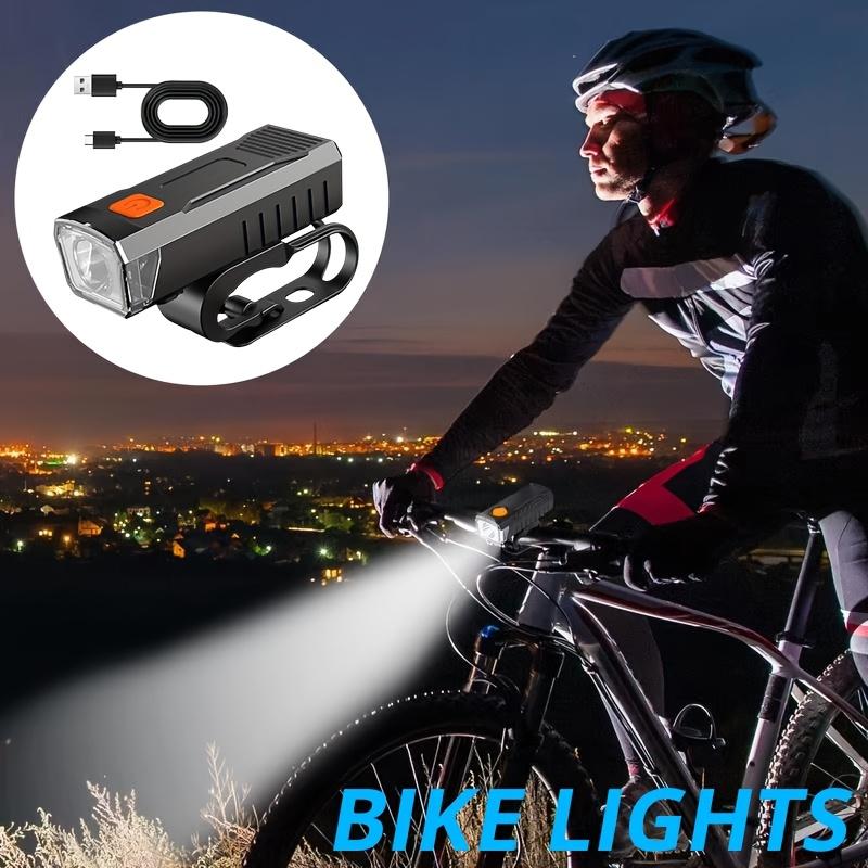 

Bicycle Headlights Are Rechargeable and Easy To Install, with 3 Lighting Modes Suitable for All Bicycles, Mountains, and Highways 1PC-1200mAh