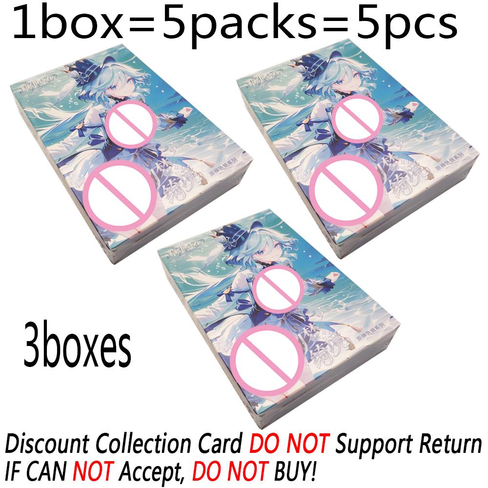 Classic Adventure Battle Game Genshin Impact Color Paper Card Creative Peripheral Exquisite Craftsmanship Character Cards Gifts