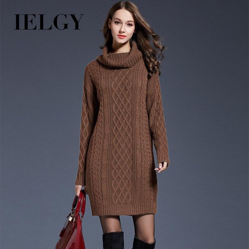 IELGY Herbst Und Winter Neue Heiße Verkauf Europäischen Und Amerikanischen Große Größe frauen Pullover Kleid