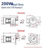 Integrated Gear Reducer Motor: 380V Horizontal, Small Variable Frequency, Low Speed, High Power, 220V Horizontal.