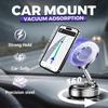 1PC 360° Foldable Vacuum Magnetic Phone Holder, Magnetic Car Phone Mount, Hands-Free Suction Cup Phone Holder for Smooth Surface