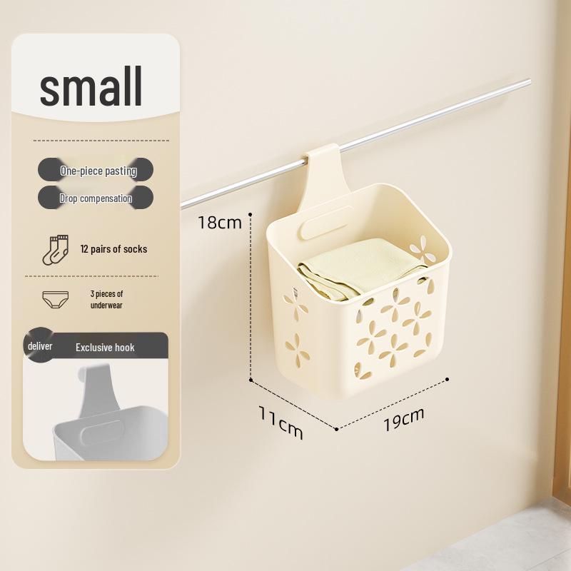 Large Capacity Foldable Wall-Mounted Laundry Basket - Portable for Dorm and Bathroom